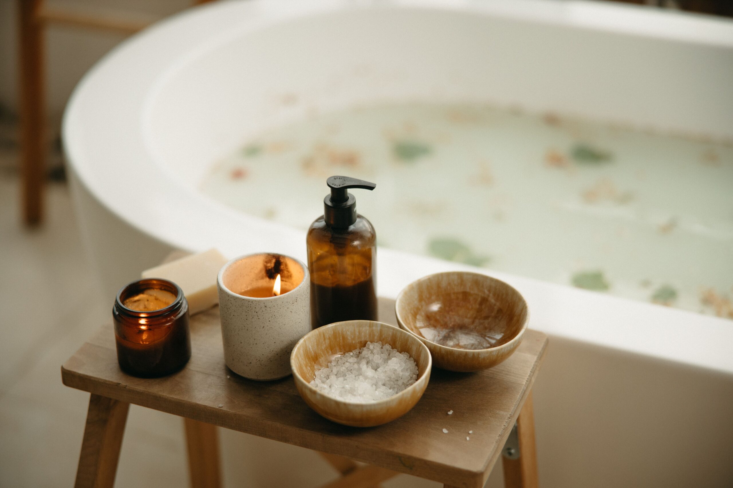 bathroom candles and scent